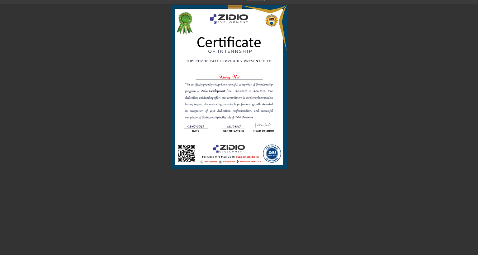 Zidio Development